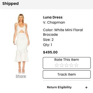 V Chapman White Dress